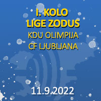 1 kolo KDU Olimpija-CF Ljubljana 11.9.22