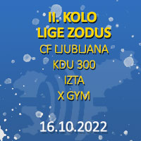 2 kolo CF Ljubljana-KDU 300-IZTA-X-Gym 16.10.22